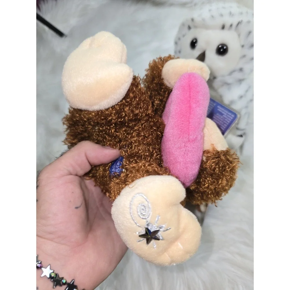 2 Russ Berrie Shining Stars Monkey Plush And Owl  9